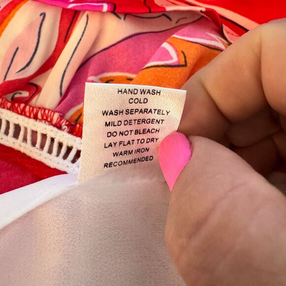 JADE MELODY TAM NWT Womens XS Crimson Paisley Ruffle Cap Sleeve Pullover - Picture 10 of 10